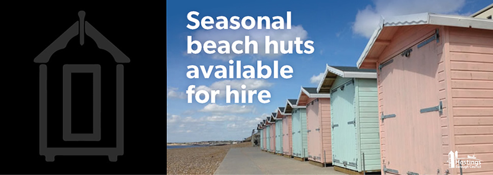 row of beach huts